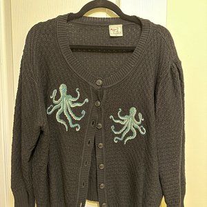 Mischief Made Octopus Cropped Cardigan
